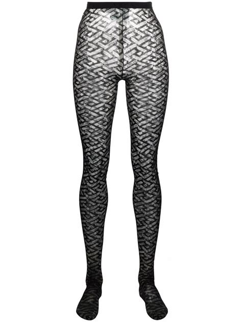 versace monogram tights|Saks Fifth Avenue.